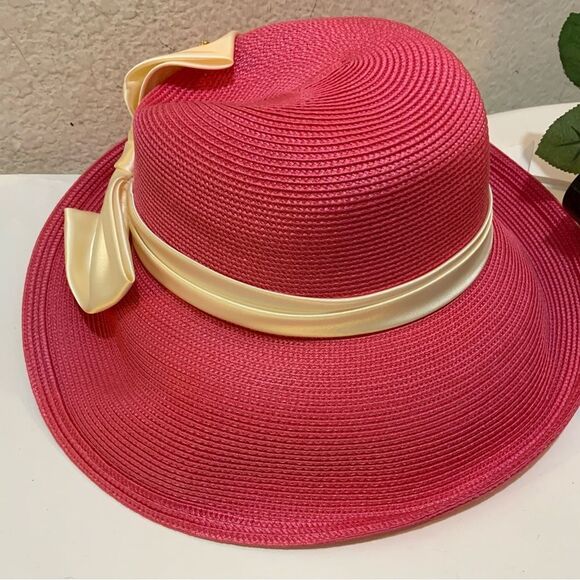 Lo Giovanni pink  fabric brimmed hat Beautiful main image 11